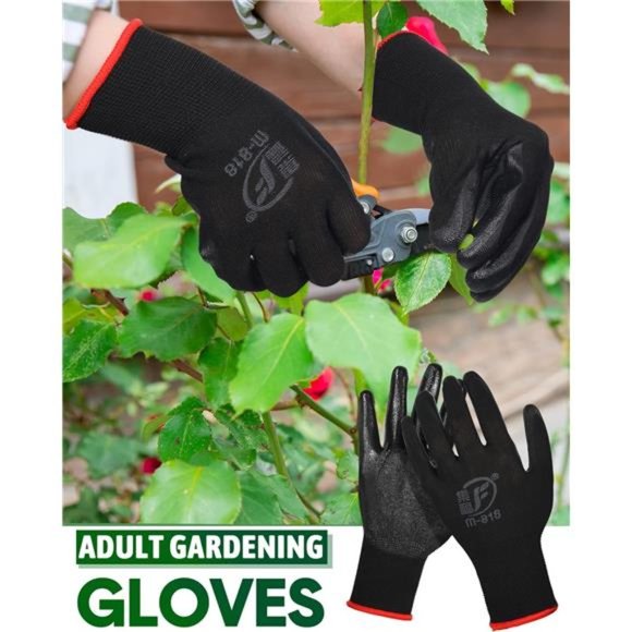24 Pairs Gardening Gloves Rubber Coated Gloves For Safety Work Construction - Picture 4 of 7